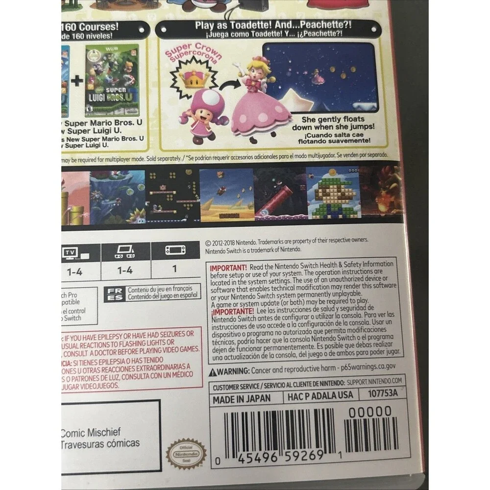 New Super Mario Bros U Deluxe (Nintendo Switch, 2019)